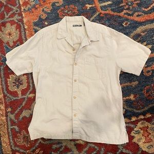 REI hemp short sleeve button up